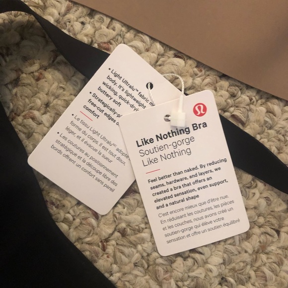Lulu lemon like nothing bra’s - brand new 34D - Picture 3 of 3